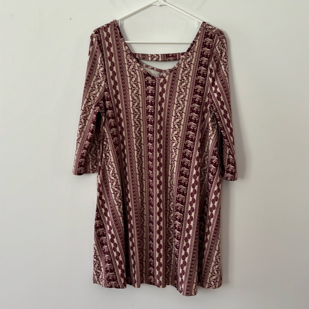 Banana Lemon festival dress or top with lucky elephant, size large